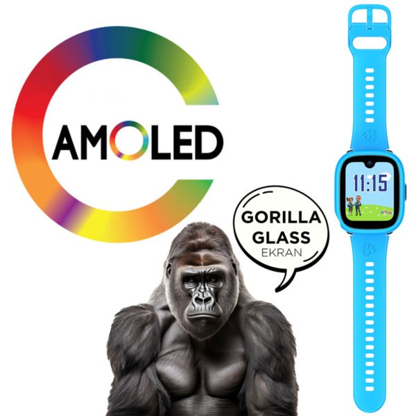 Wiky Watch 5Plus Akıllı Çocuk Saati Mavi 12 5plus mavi gorillaglass